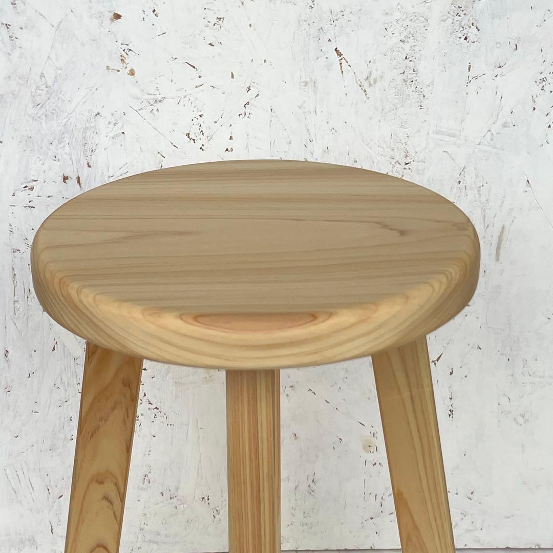 Kuutan　国産ひのき　丸椅子　木製スツール