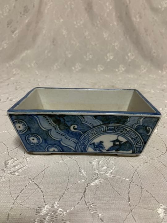 九谷万平窯 絵鉢 盆栽鉢