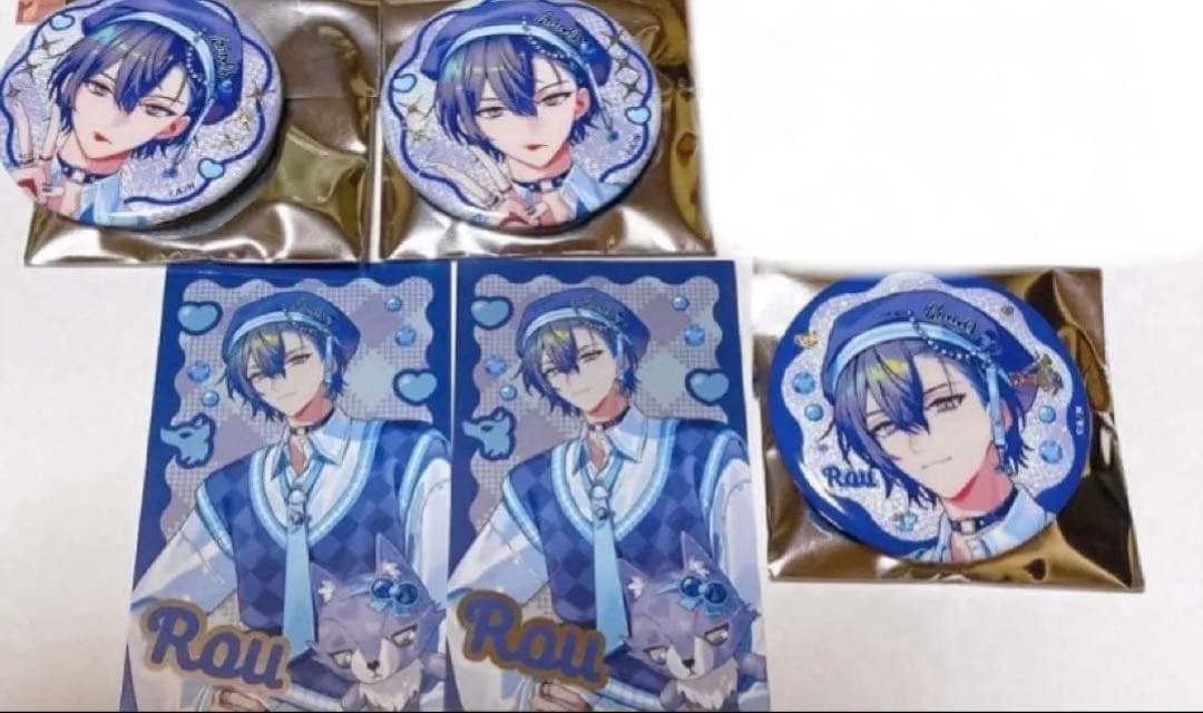 にじさんじ 小柳ロウ ぎゃうるふ 缶バッジ チェキ風カード - メルカリ