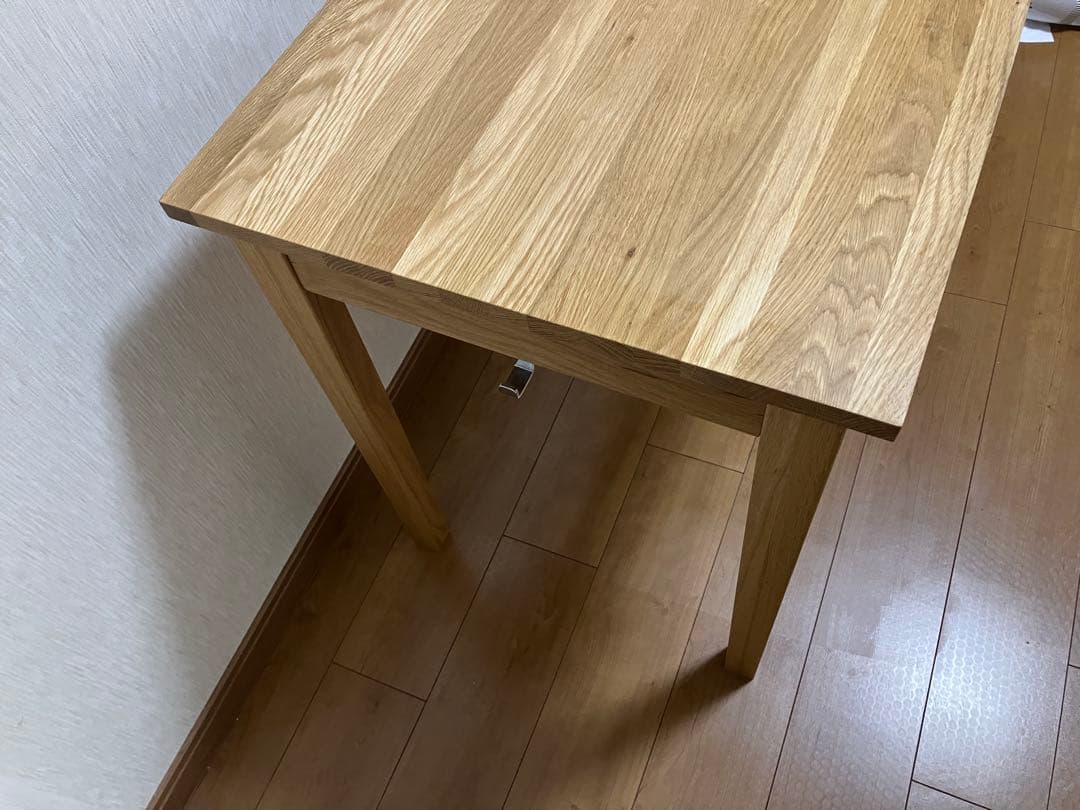 無印良品 無垢材デスク 引出付 オーク材 幅110 奥55 高70