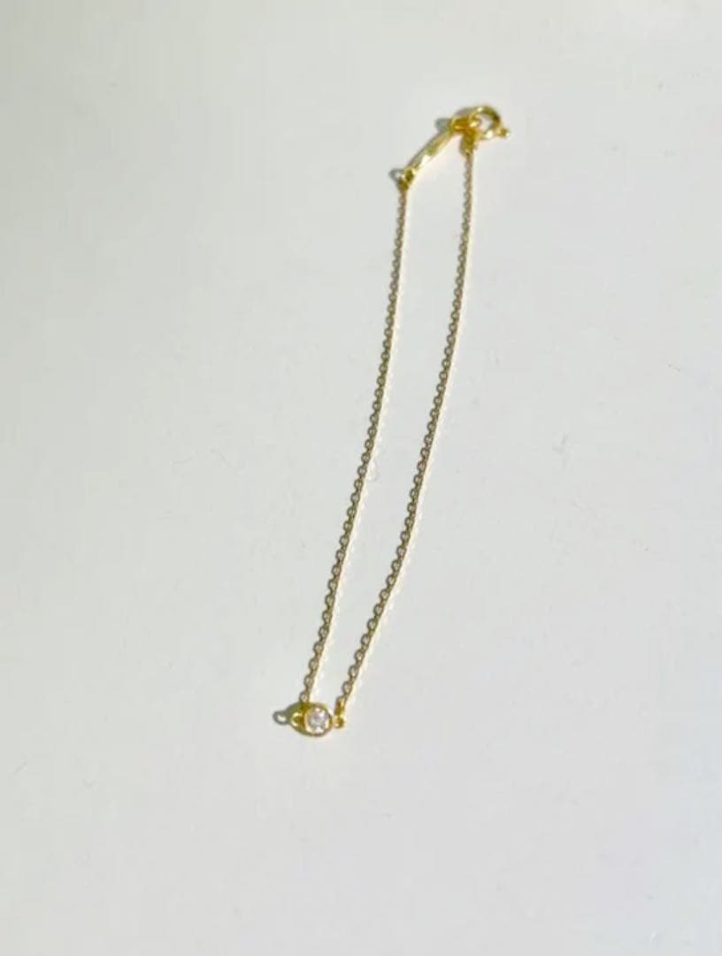 ahkah 1粒ダイヤ ブレスレット AHKAH 一粒ダイヤがオシャレな