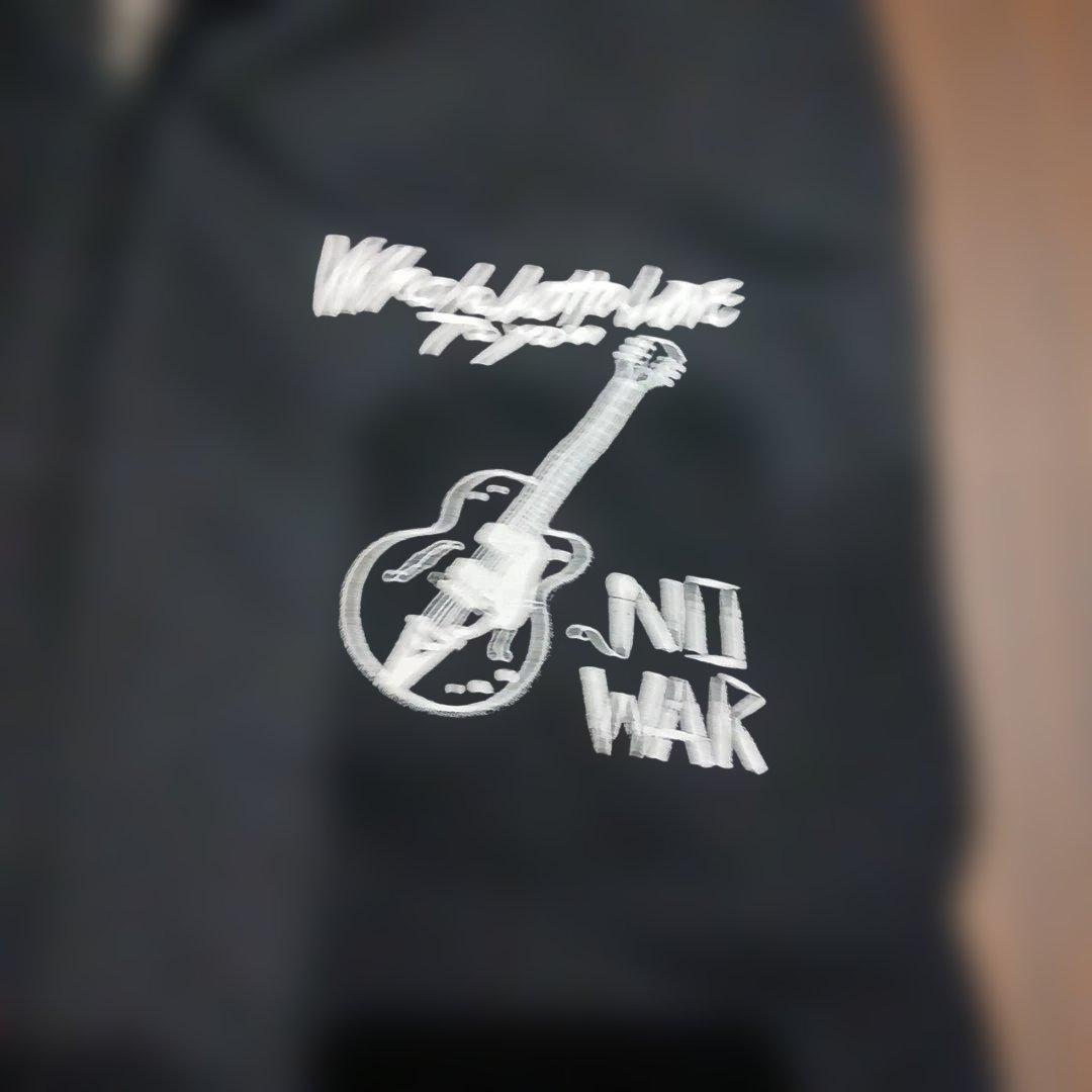 チバユウスケ NO WAR ギターデザイン パーカー