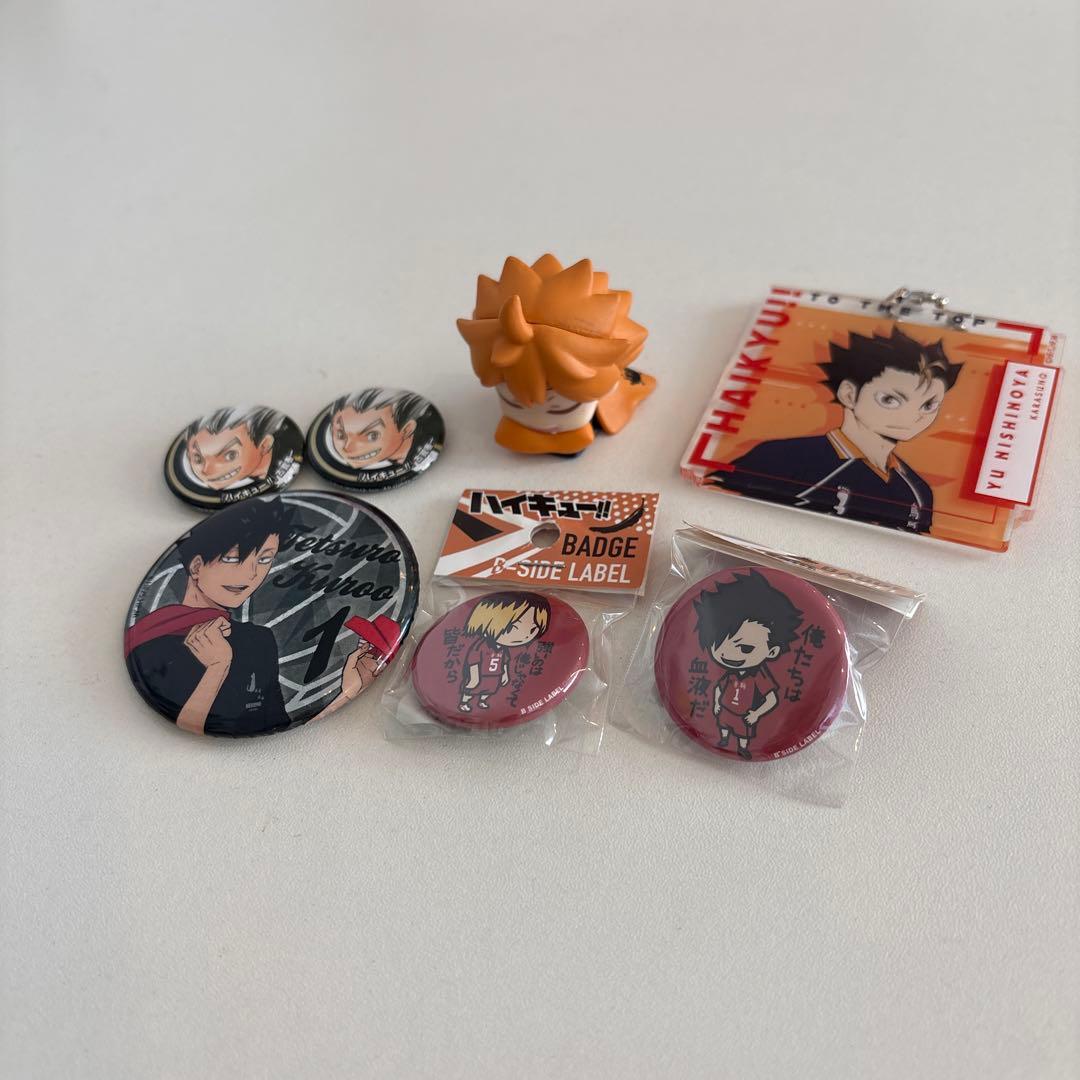 ハイキュー!! グッズまとめ売り 缶バッジ・ミニフィギュア