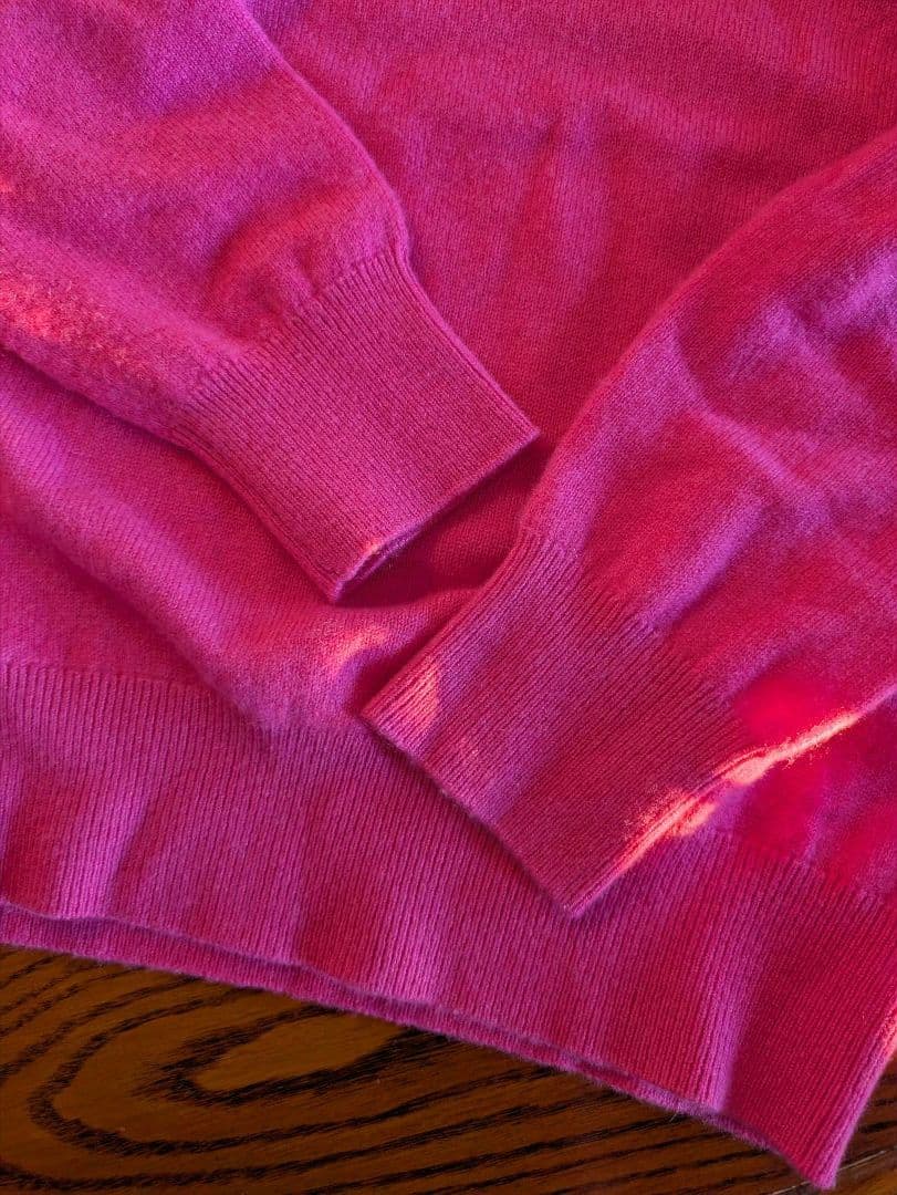 PEARLY GATES ピンク カシミヤニットセーターsizeМ