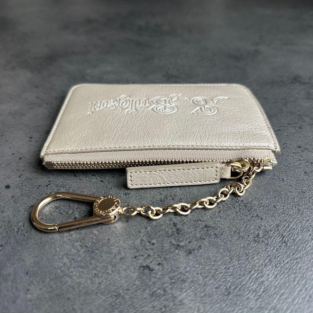 BVLGARI コレツィオーネ エンボスロゴ ケース 小銭入れ シルバー