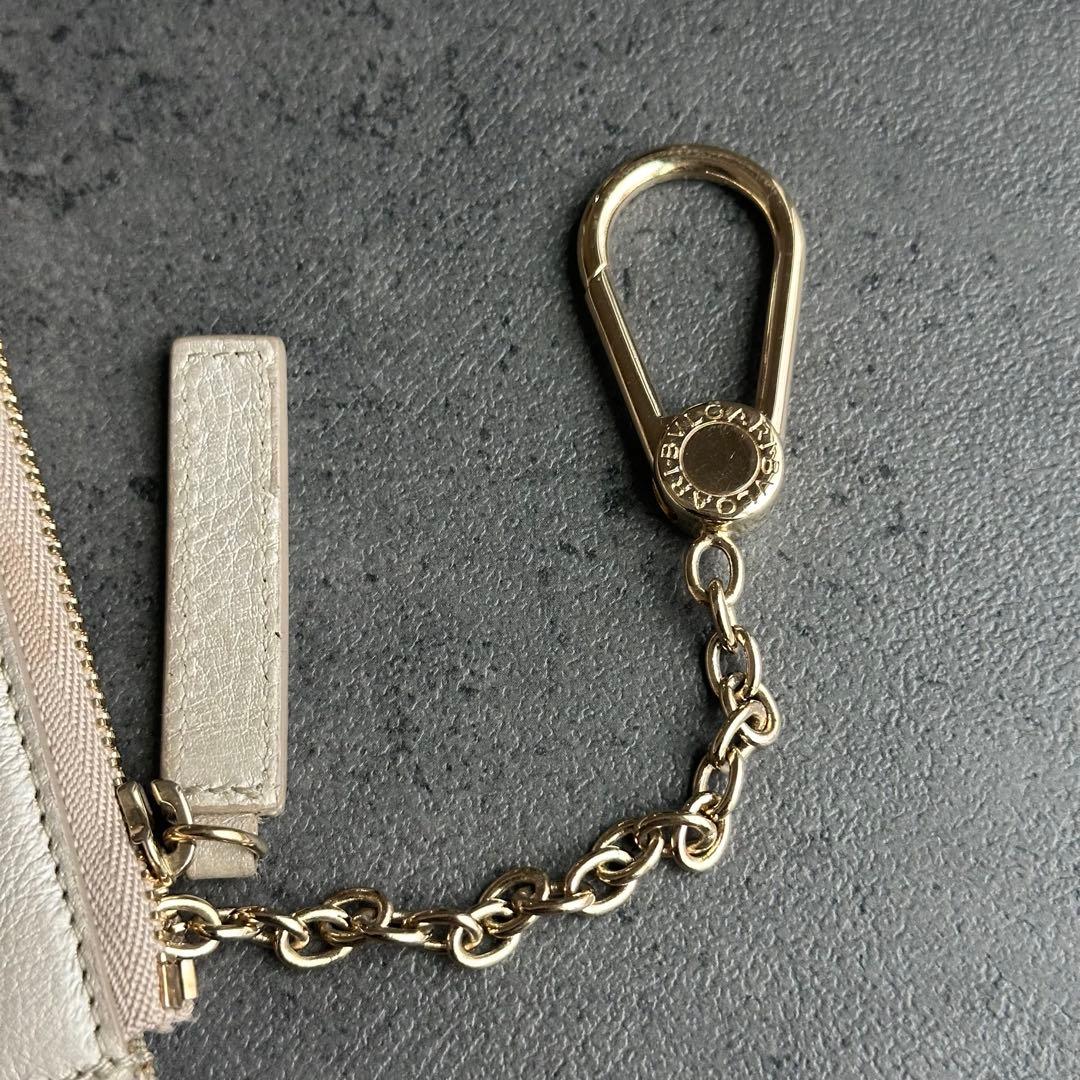 BVLGARI コレツィオーネ エンボスロゴ ケース 小銭入れ シルバー