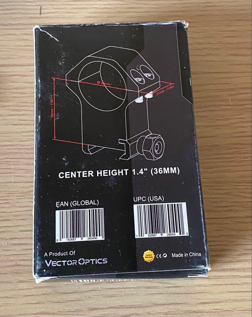 VICTOPTICS S6 1-6x24i Fiber ライフルスコープ