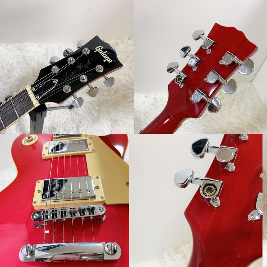 ギャラン GALAN レスポール 虎目 LEAD ROCK レッド - メルカリ