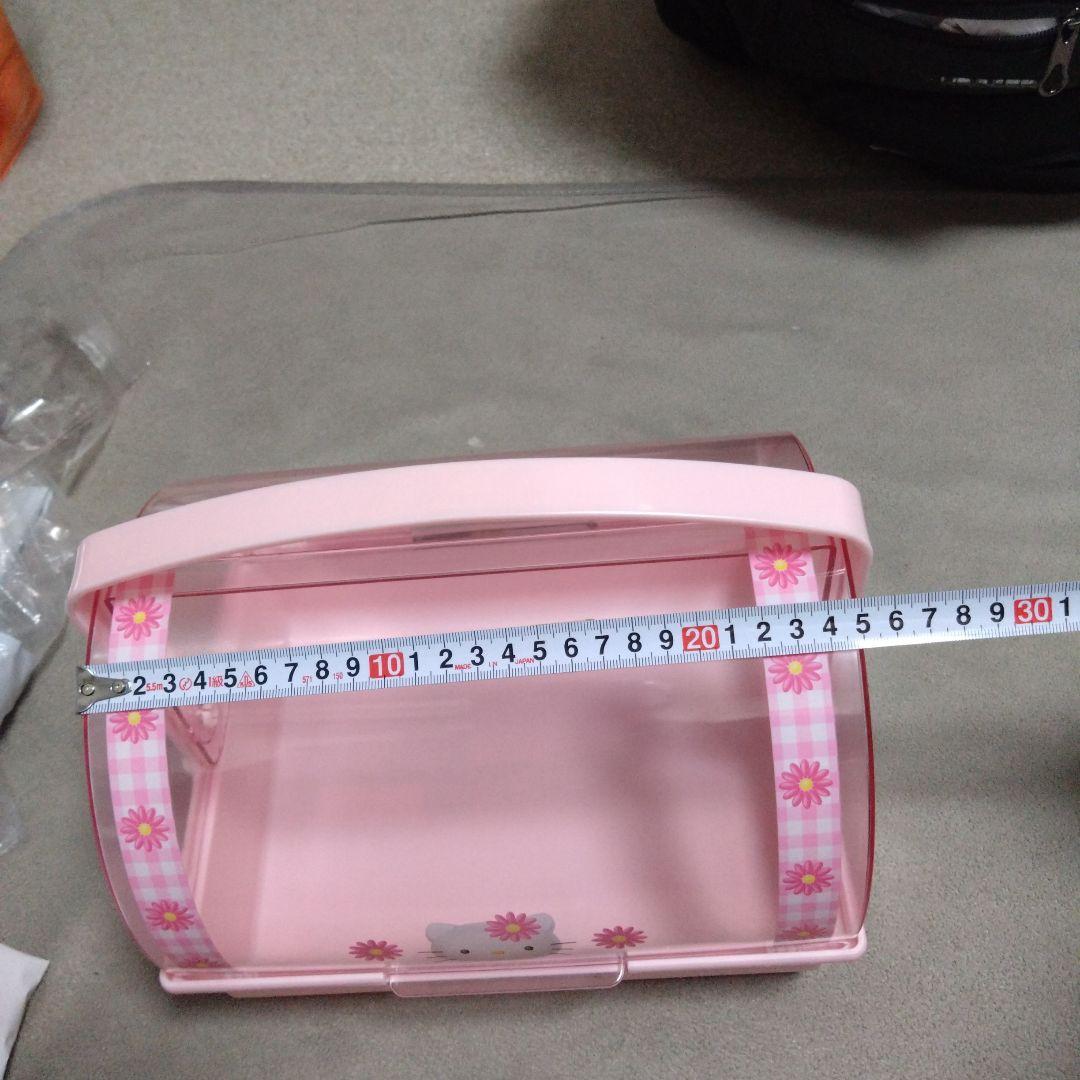 年代物 未使用品 Hello Kitty フードケース 収納ボックス ピンク 希少
