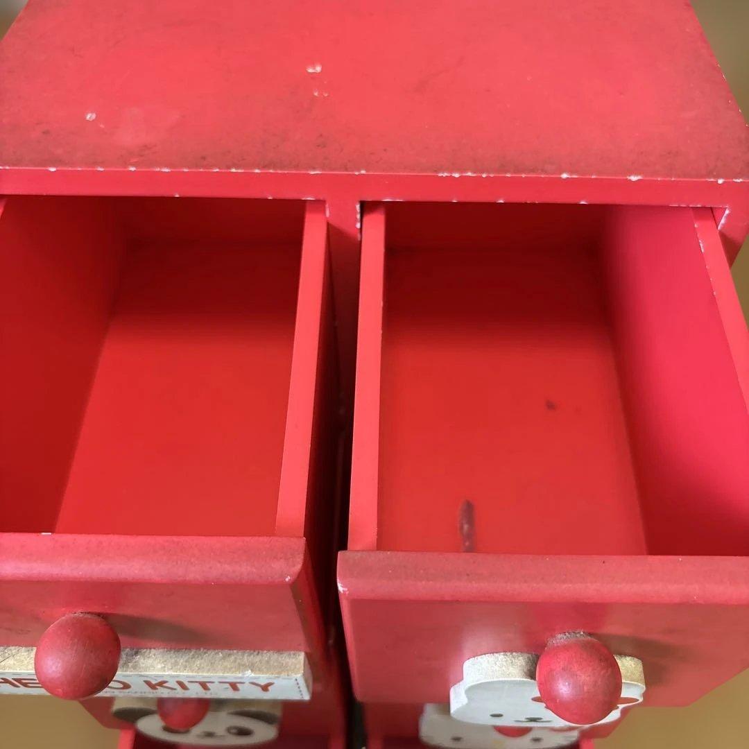 HELLO KITTY キャラクター引き出し 赤