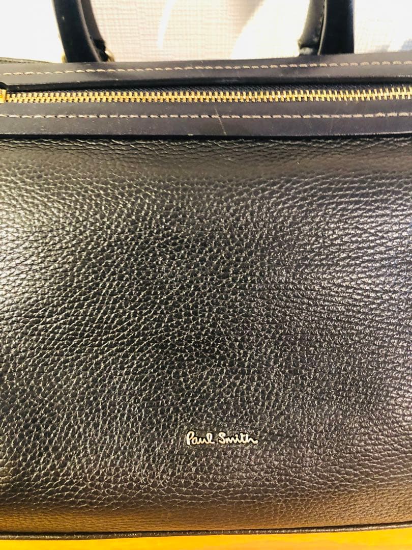 Paul Smith ビジネスバック　レザー　ネイビー