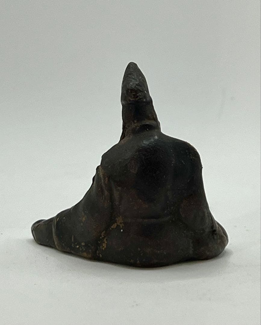 人丸の像 共箱 筆 文学 後島羽天皇 人丸像 時代物 アンティーク