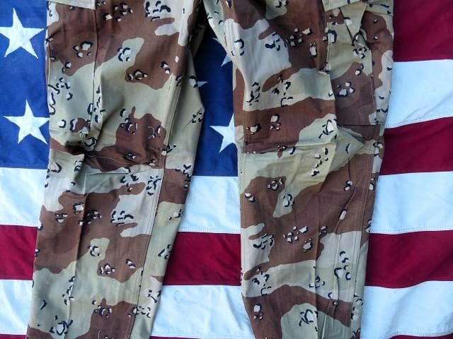 レア! 米軍実物 デザート6カラー BDUパンツ S-R チョコチップ 687