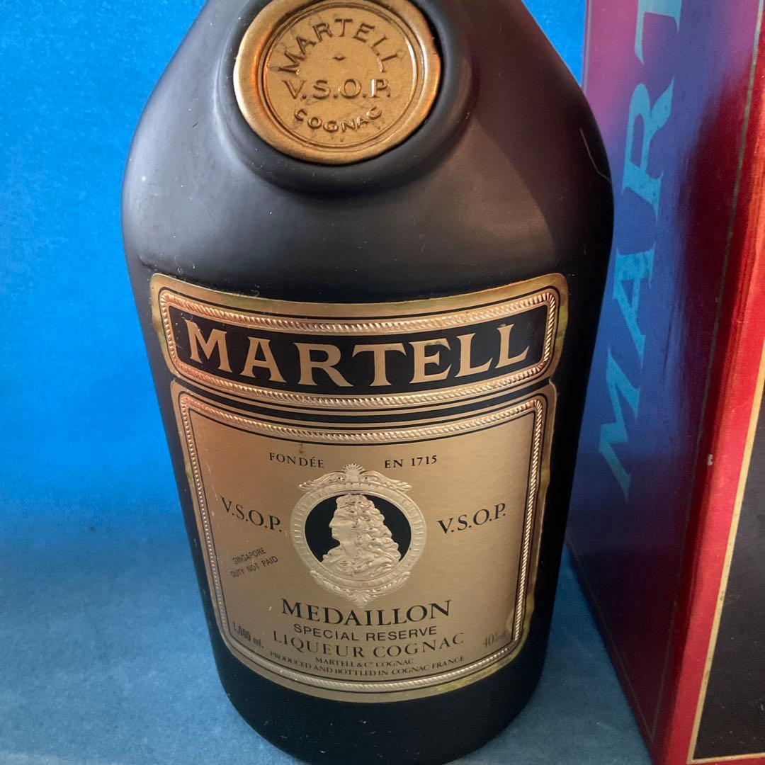 Y*L様 新品 未開栓 マーテル VSOP メダイヨン 旧ラベル 希少 1L 箱