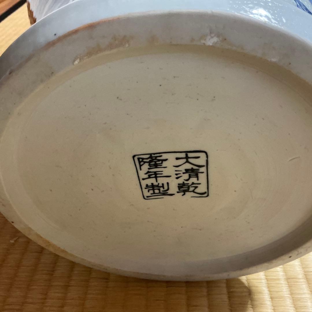 最終値下げです❣️大清乾隆年製 飾り大壺、花瓶 60センチ