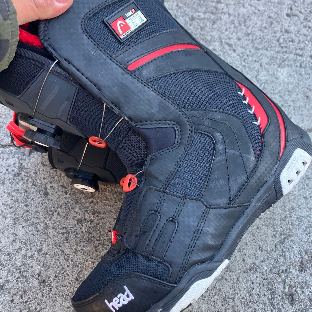 head ヘッド プレミアム BOAダイヤル式スノーボードブーツ 黒/赤26cm