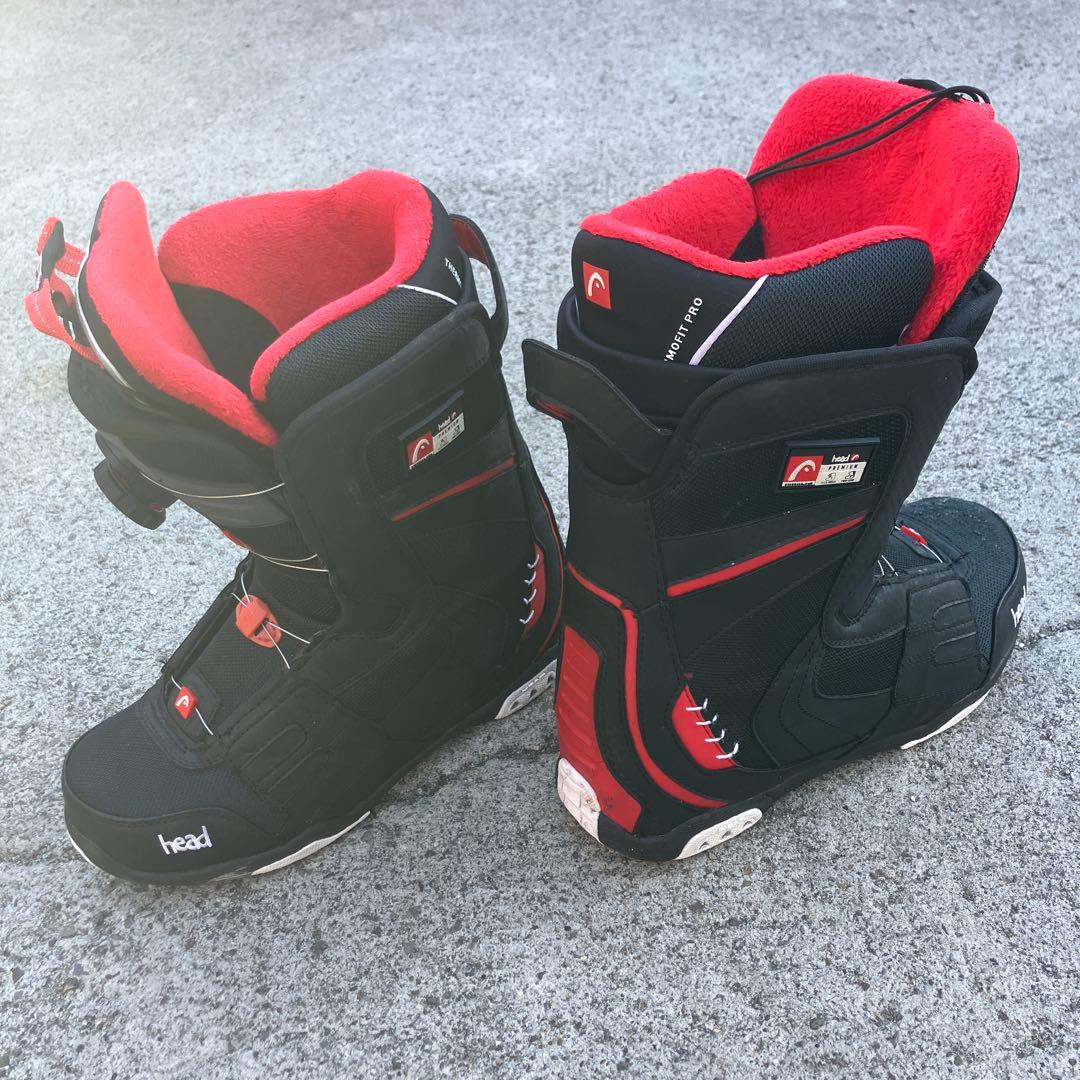 head ヘッド プレミアム BOAダイヤル式スノーボードブーツ 黒/赤26cm