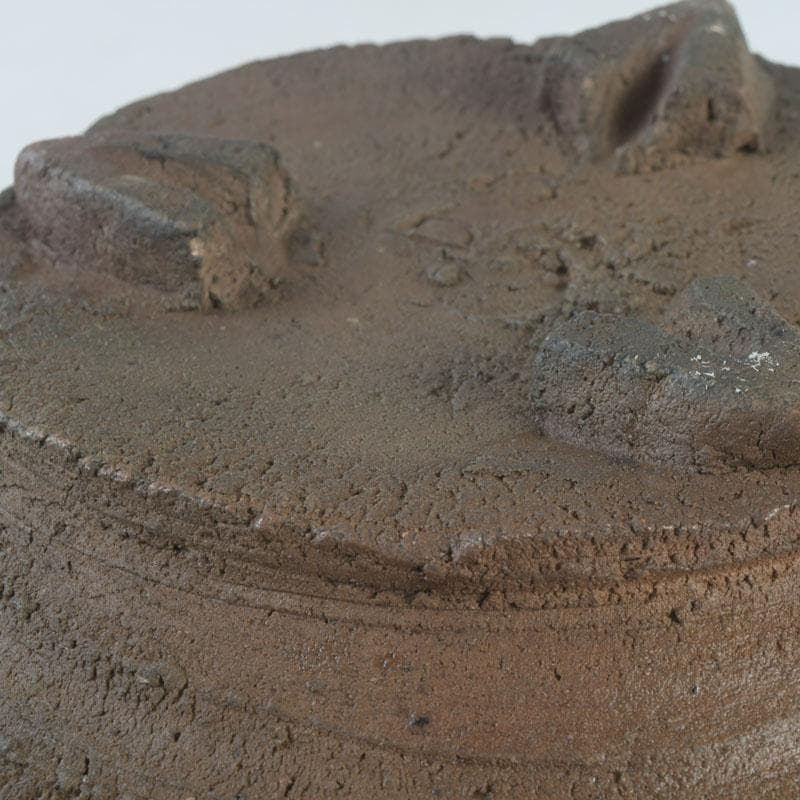 北大路魯山人作 唐津焼 双耳壷 小山冨士夫(古山子)書付箱 V 9676