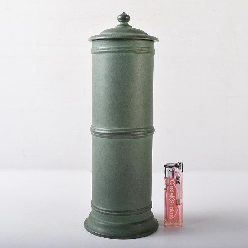 高岡銅器 鋳物師 大野芳光作 唐銅 経筒花入 共箱 M R8710 - メルカリ