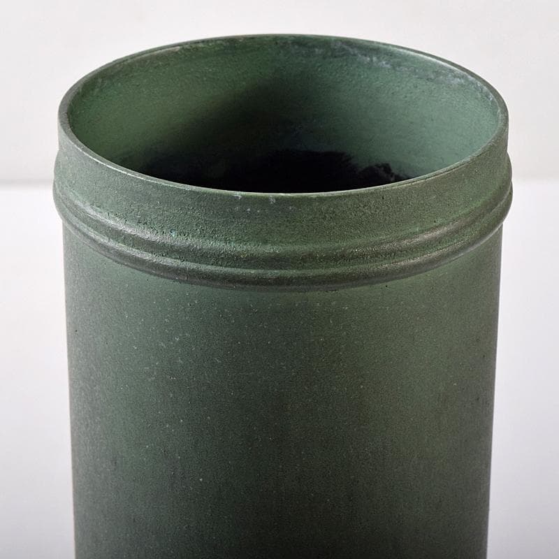 高岡銅器 鋳物師 大野芳光作 唐銅 経筒花入 共箱 M R8710 - メルカリ