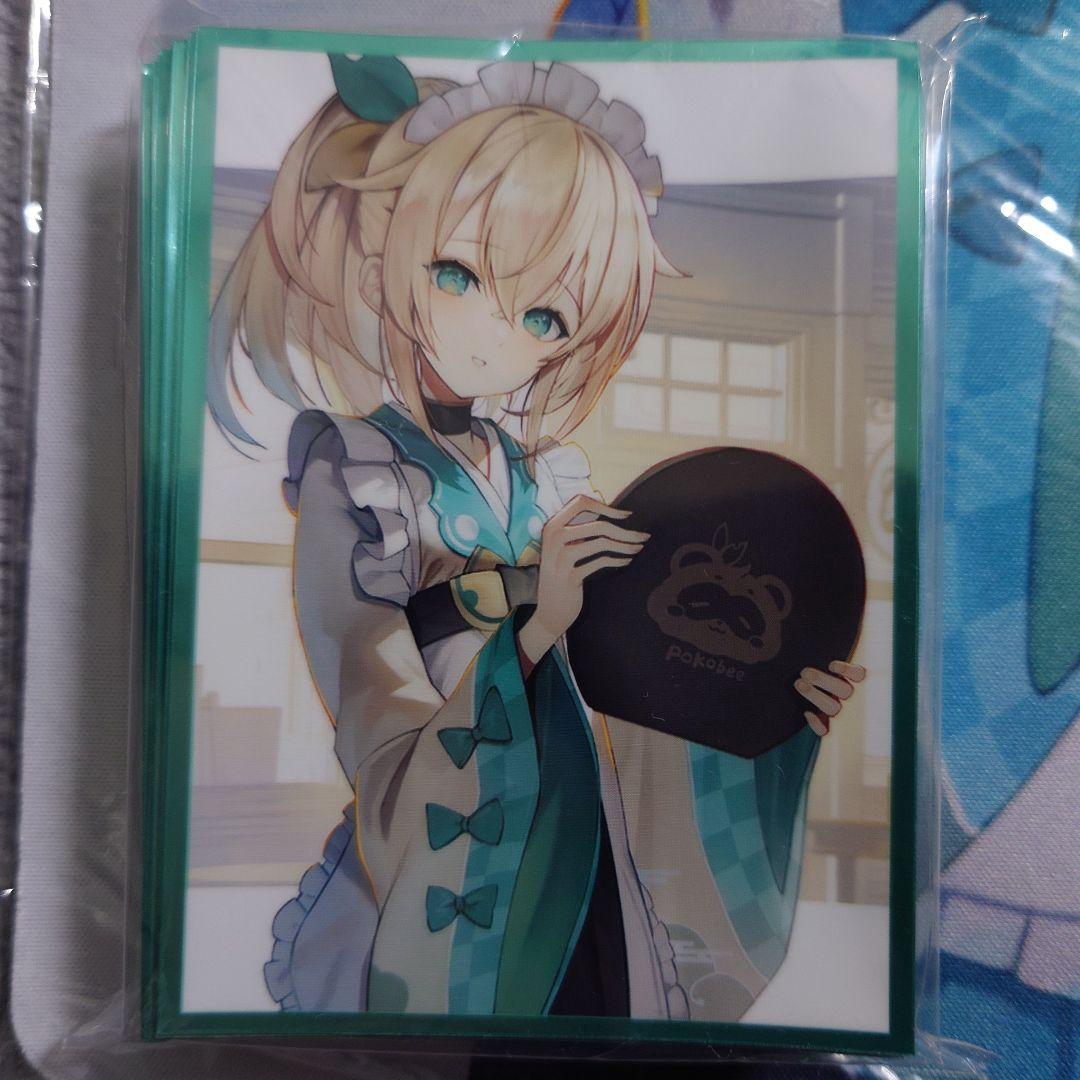 α1 ホロライブ ぽこべぇお盆&和服メイド 風真いろは スリーブ&プレイマット