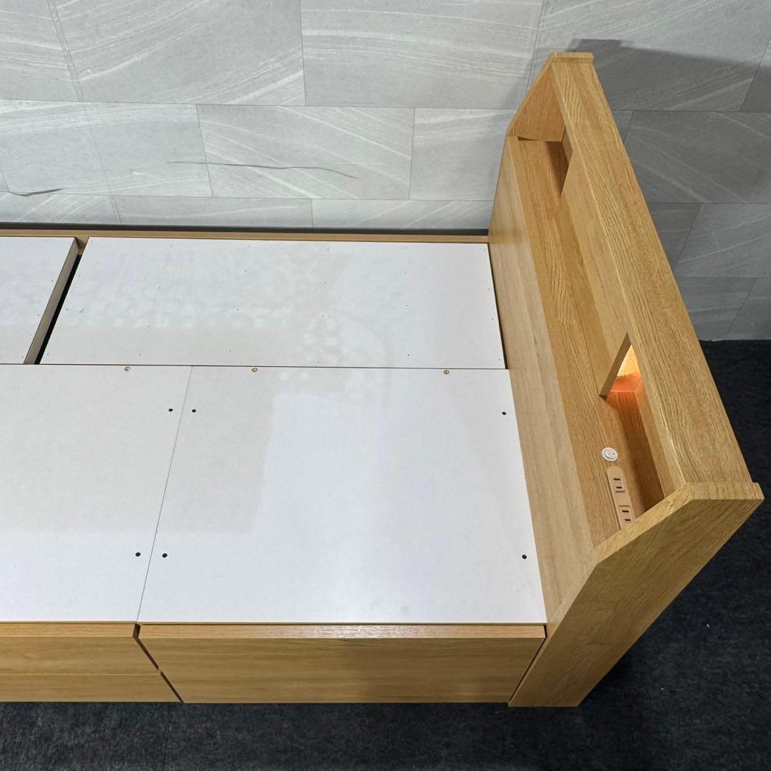 ニトリ シングル ベッドフレーム アザン3 チェスト 収納 d5090