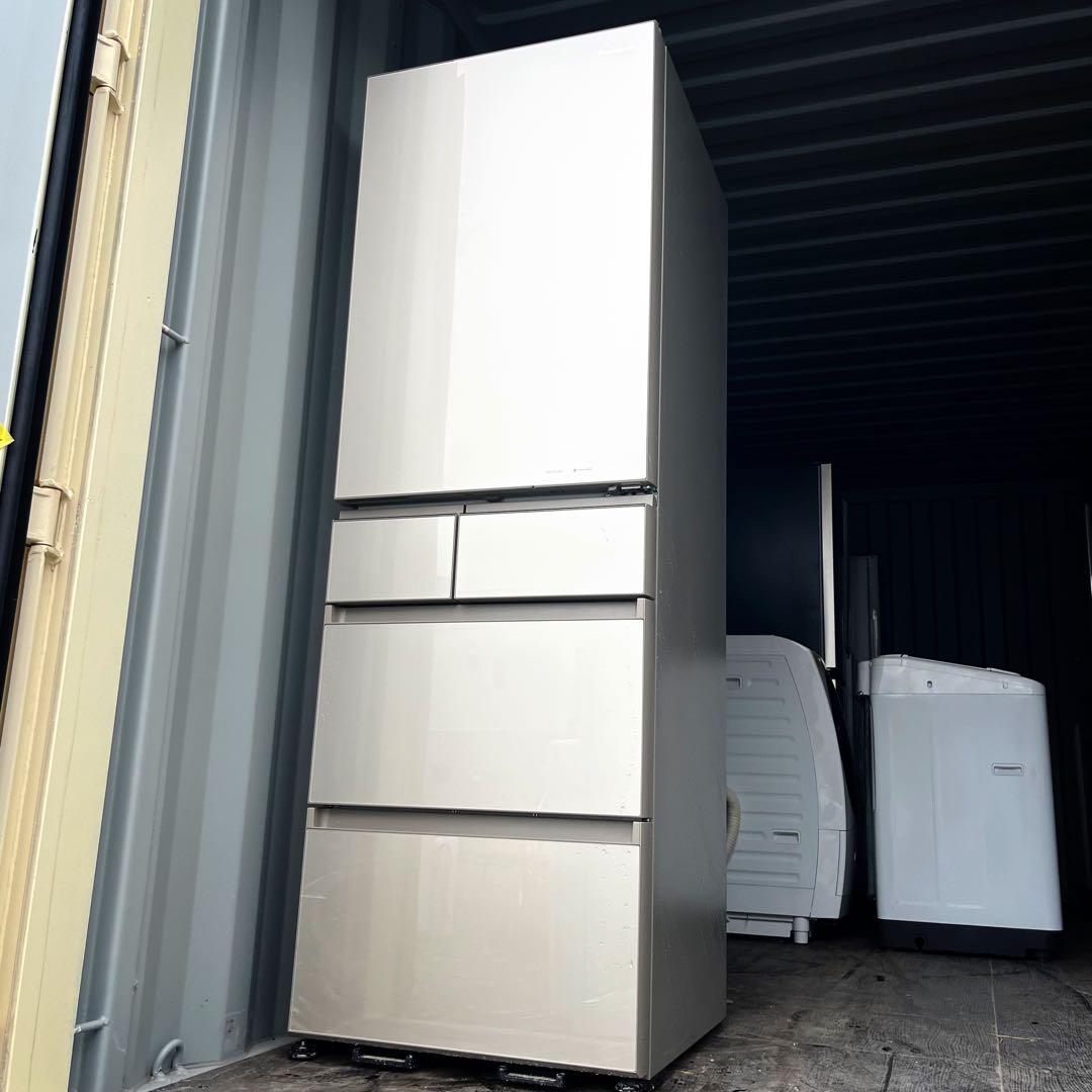 31取付無料！パナソニックパーシャル搭載シャンパンゴールド5ドア冷蔵庫！洗濯機