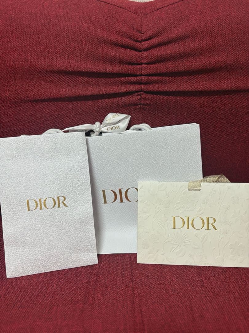Dior ホワイトショップ袋 3点セット - メルカリ