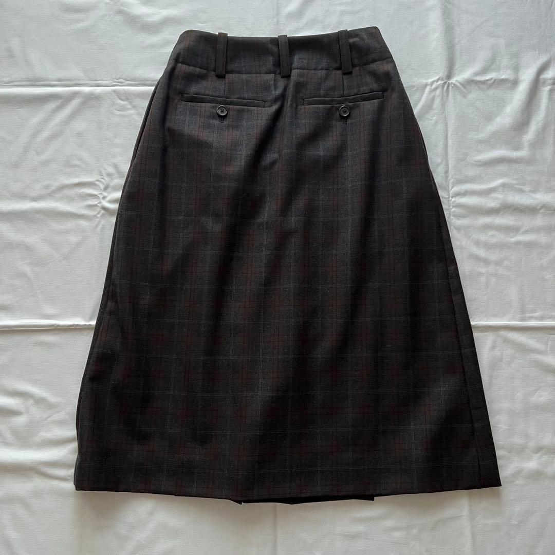 MARGARET HOWELL PLAID WOOL チェックスカート I