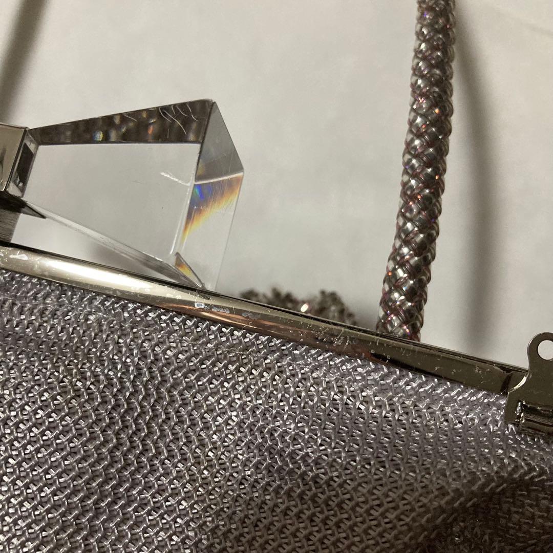 アンテプリマANTEPRIMAワイヤーがま口バッグ ピンクシルバー美品