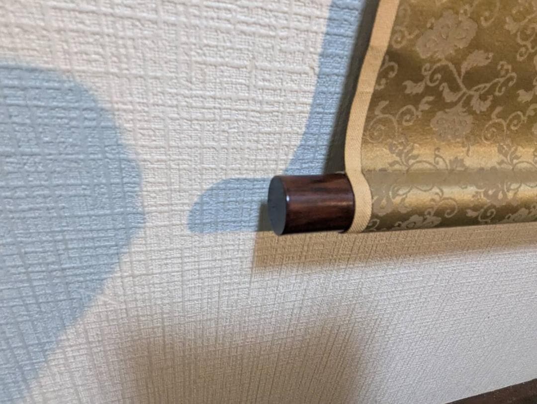 真作】掛軸 松林風景 近代日本画 木立図 静謐な青緑彩 筆致鮮やか T86