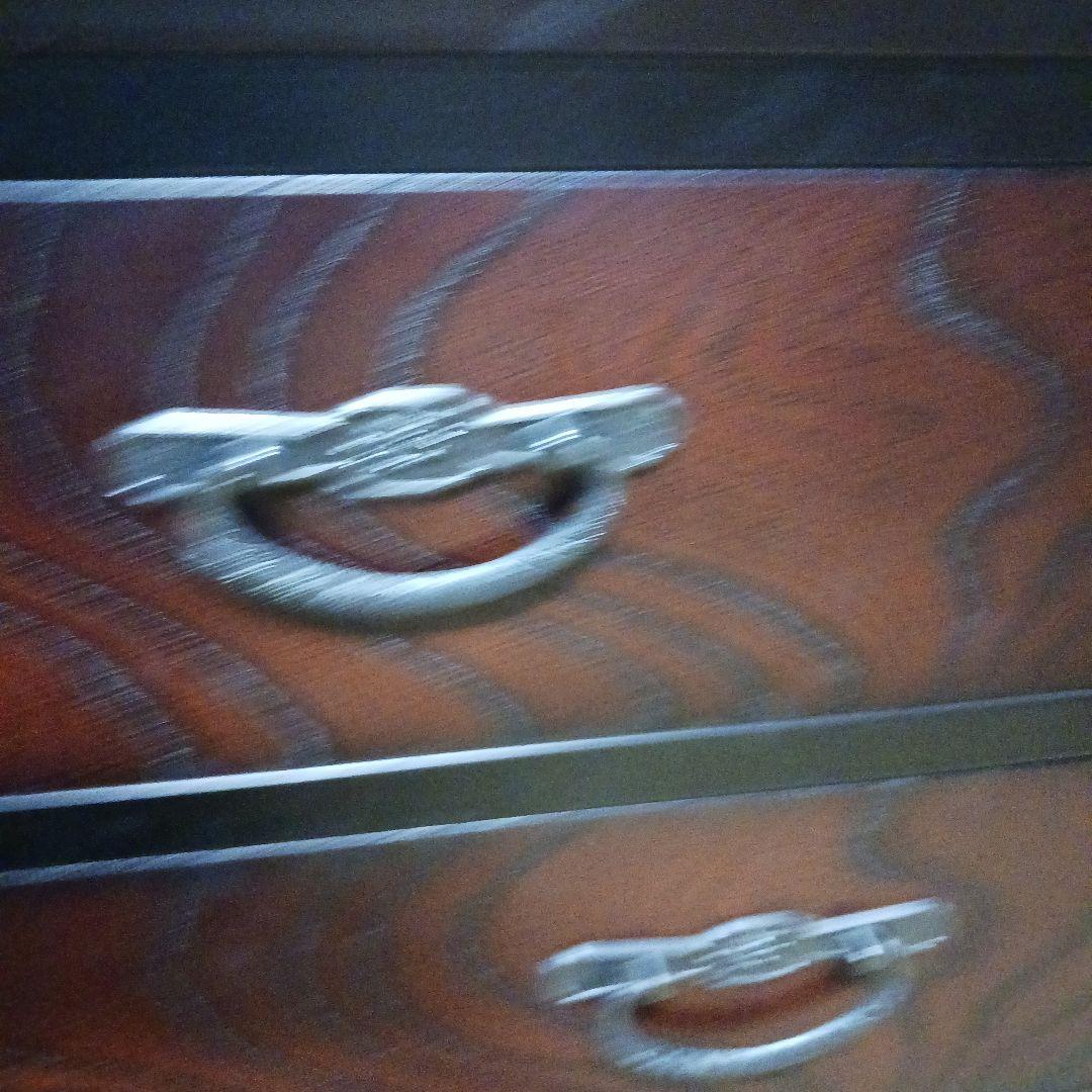 オ*ー様 ダークブラウン木製和風箪笥 5引き出し 整理箪笥 オ*ー