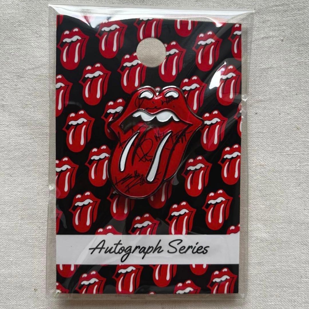 海外店舗限定 】HardRockCafeローリングストーンズピンバッジサイン入