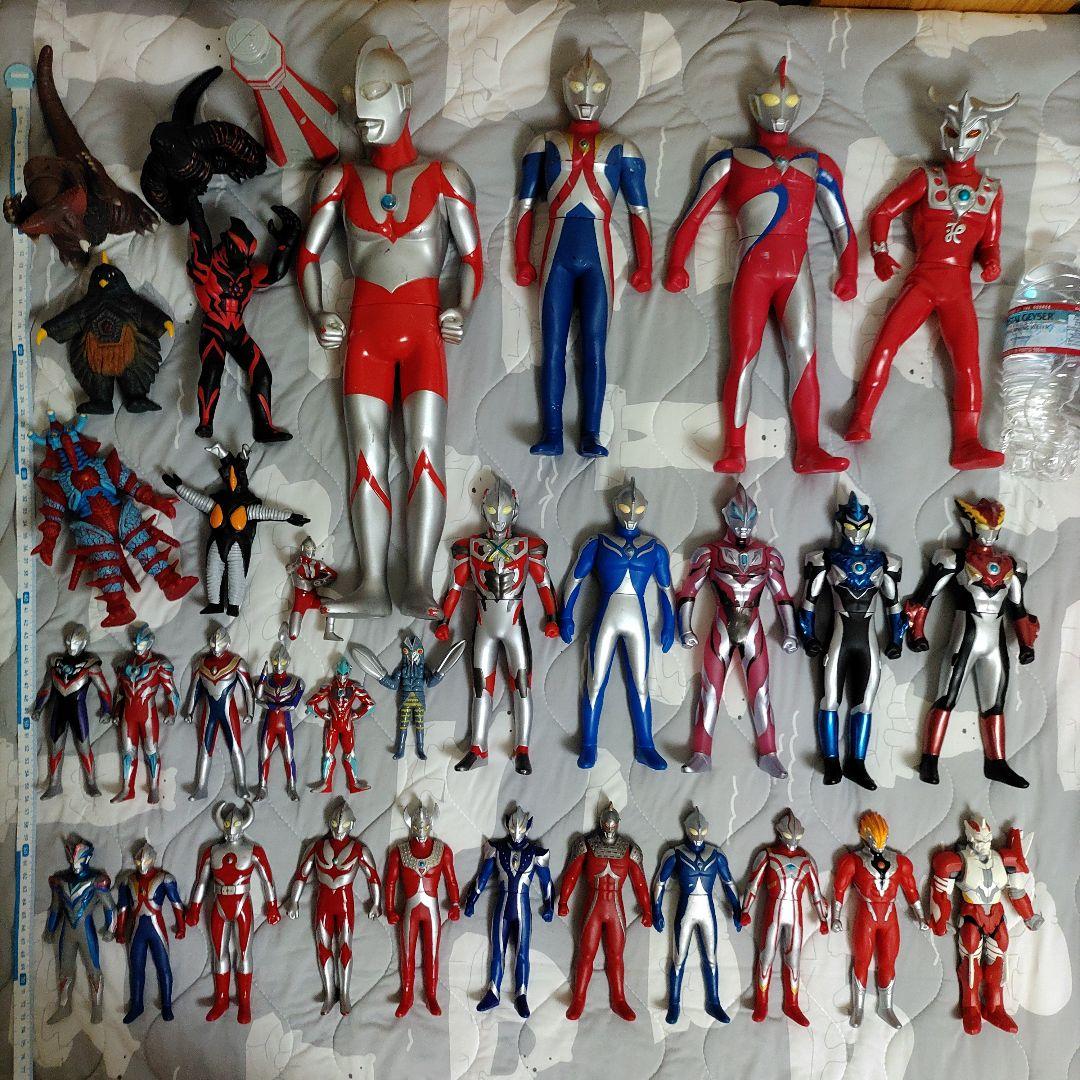 ソフビまとめ売り 1022) 当時物 ウルトラマン 怪獣 フィギュア ソフビ