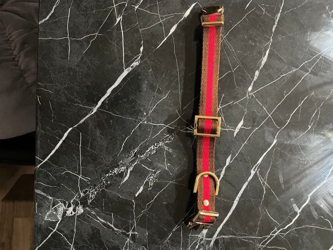 犬首輪リードセット　COLINATE 新品　アプリコット色　正規品 小型犬〜中型犬用首輪＋リードセットブッテーロ原色手になじみ艶が育つ