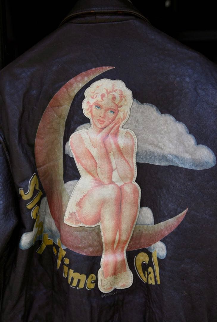 b*)様 AVIREX/A-2フライトジャケット/Sleepy-Time Gal