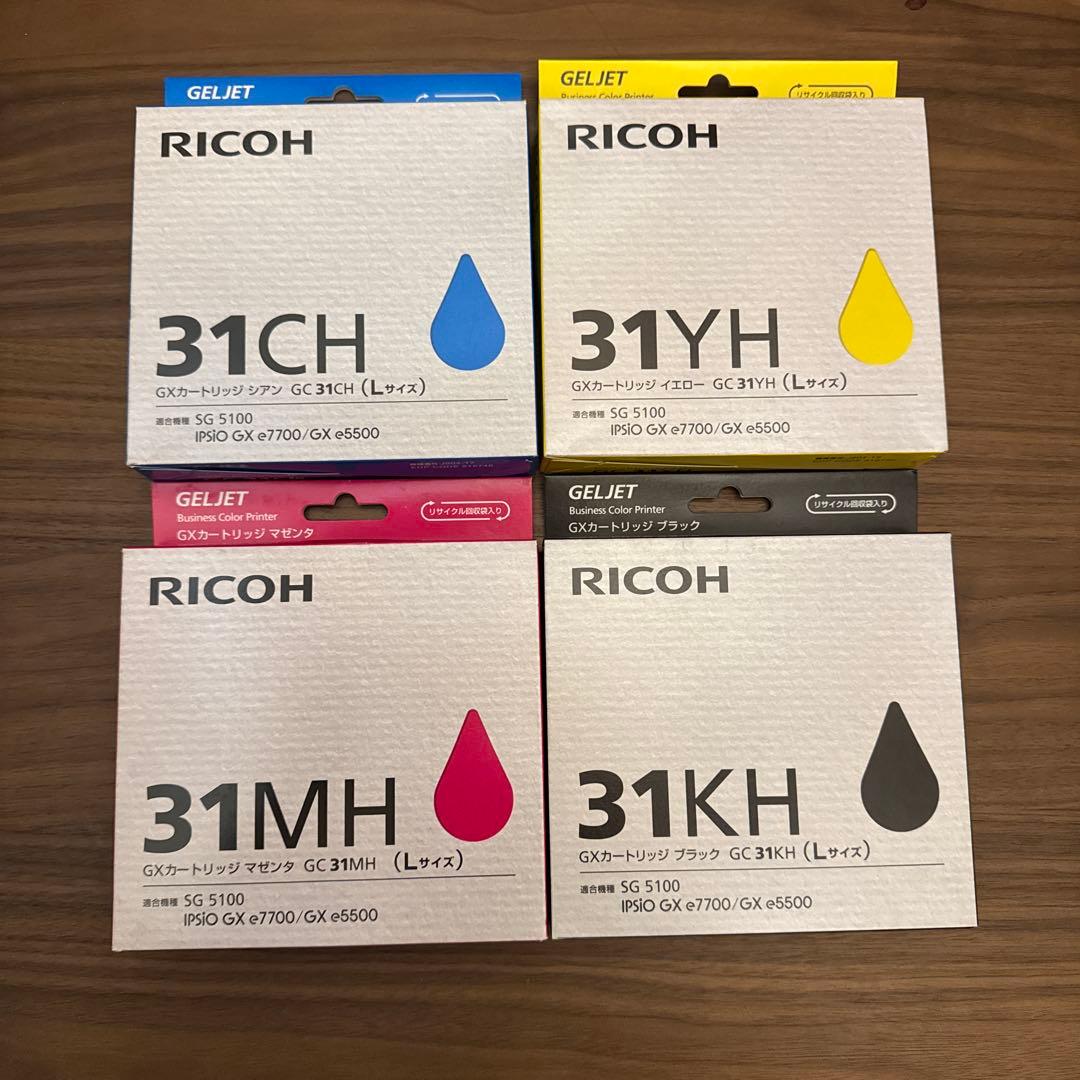 新品 純正RICOH 31シリーズ インクカートリッジ 4色セット - メルカリ