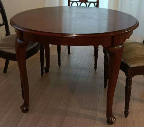 大塚家具ダイニングテーブル　 マホガニー 　クイーンアン