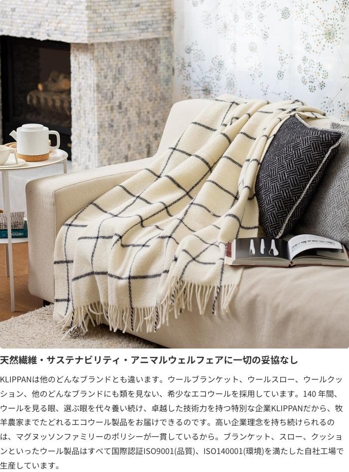 クリッパン　クッションカバー 2枚セット サンバ　ブラック