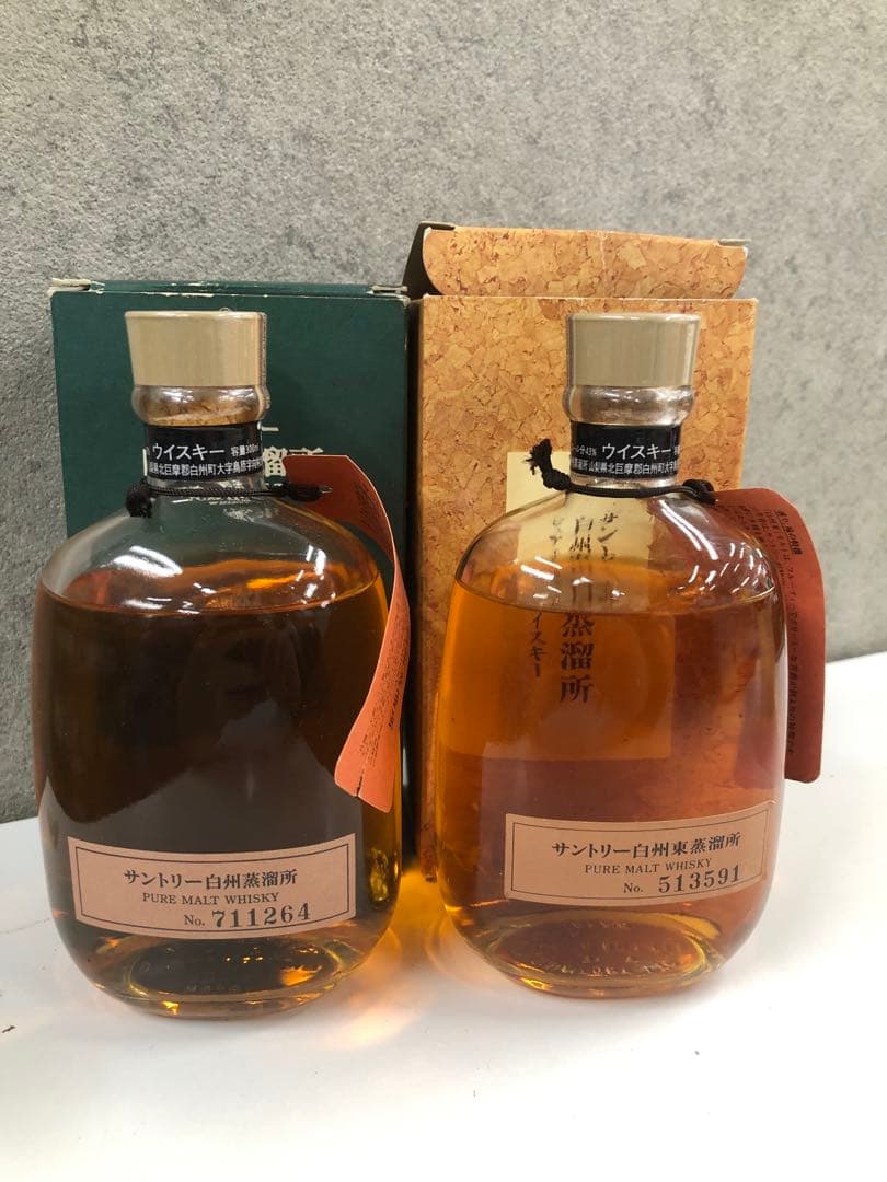 サントリー白州蒸溜所 ピュアモルトウイスキー 2本セット 飲料・酒