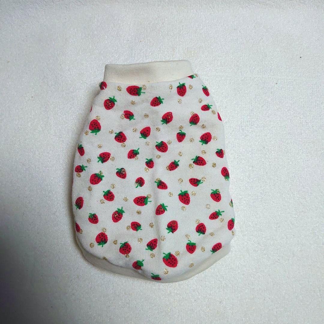 犬服 3S わんこの普段着ラメドットにいちご
