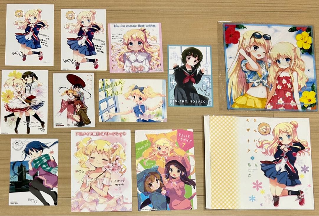 きんいろモザイク 漫画 特典セット イラストカード まとめ - メルカリ