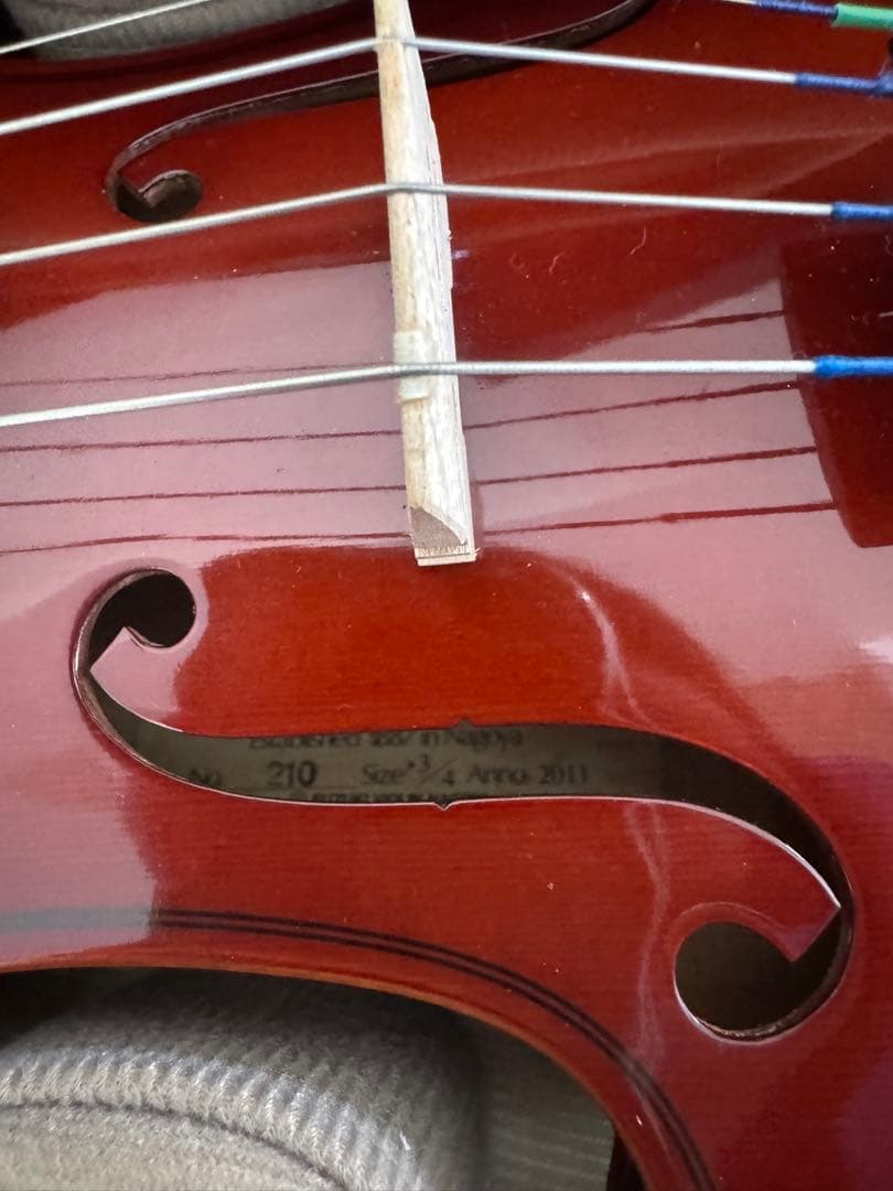 鈴木バイオリン No210 分数 3/4 ケース 弓 セット