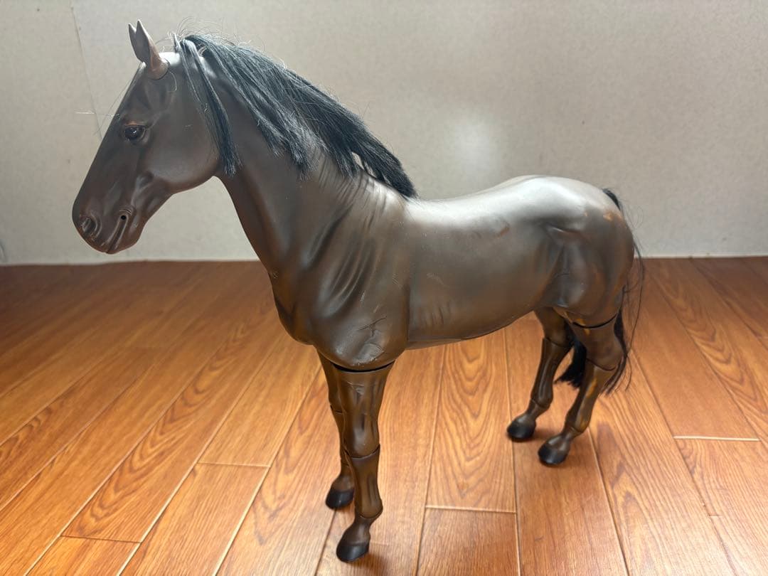 DORAGON社製 1/6サイズ 馬のフィギュア ダークブラウン 1体