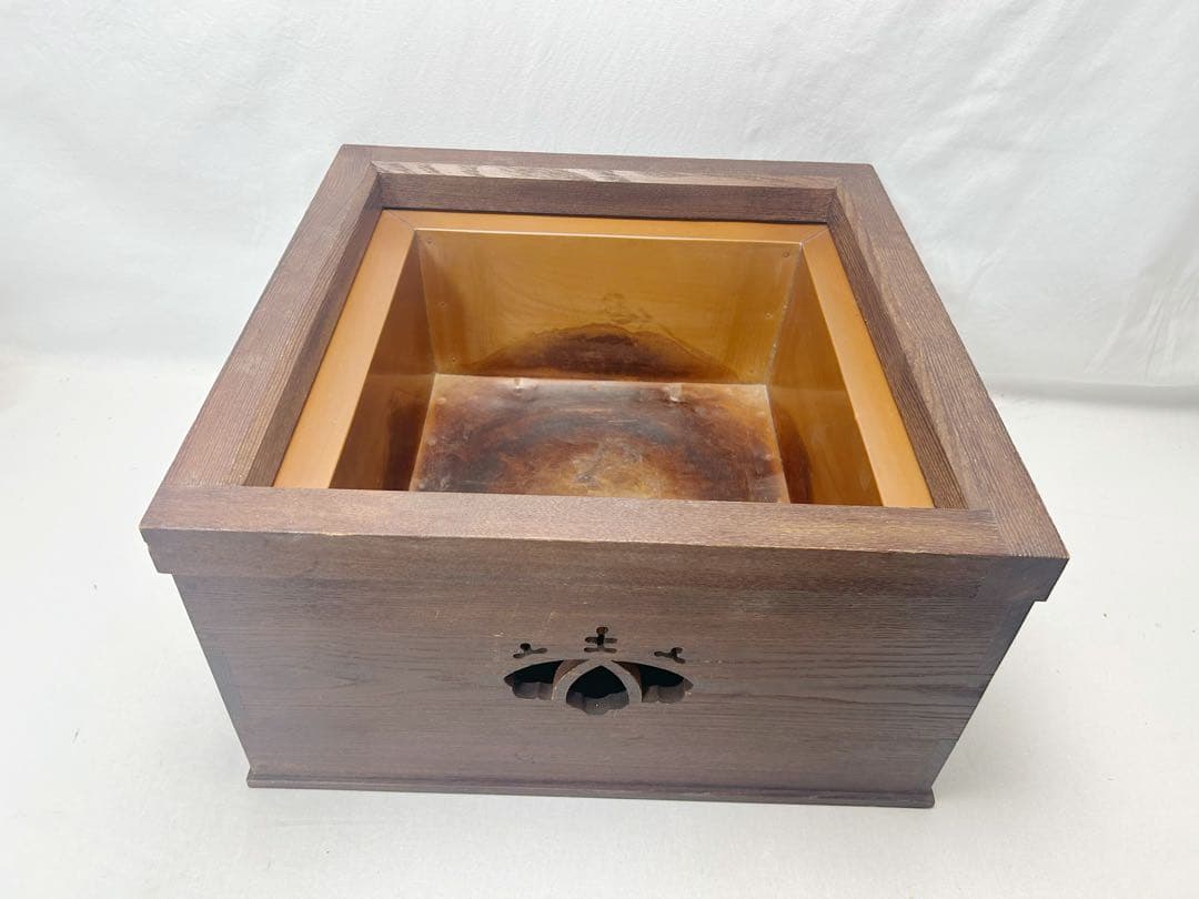 茶道具 渡辺可映造 桑 置炉 五徳2点セット元箱