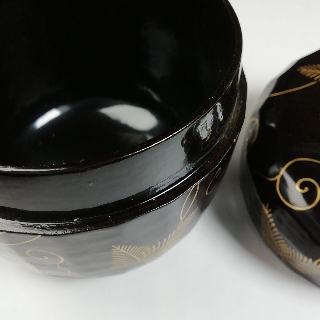 W77 棗 『松唐草』『一閑折焼 大棗』『道場宗廣 造』 共箱 茶道具