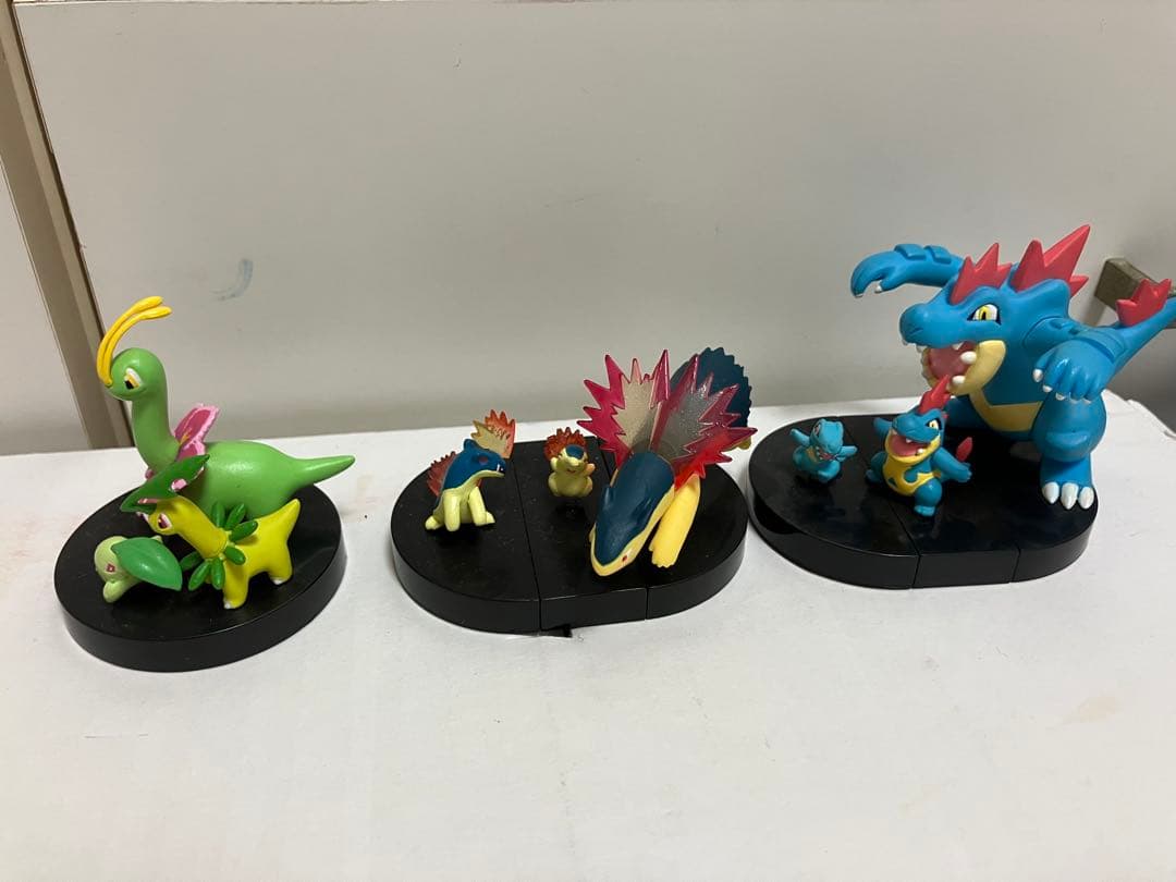 立体ポケモン図鑑 メガニウム バクフーン オーダイル フィギュア TOMY