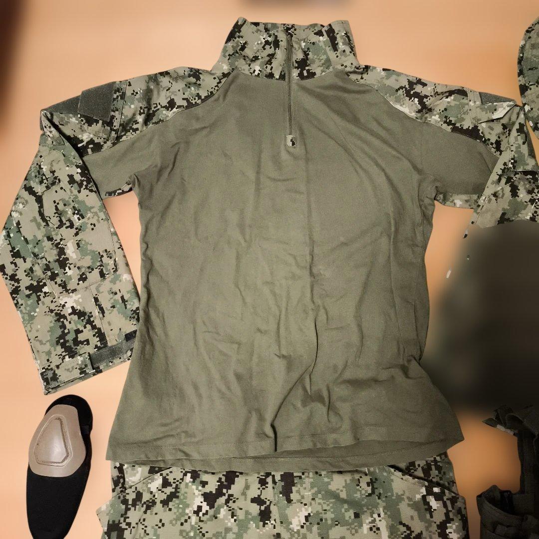 海軍装備一式 aor2迷彩 デジカモ crye g3戦闘服 ベスト ベルトポーチ