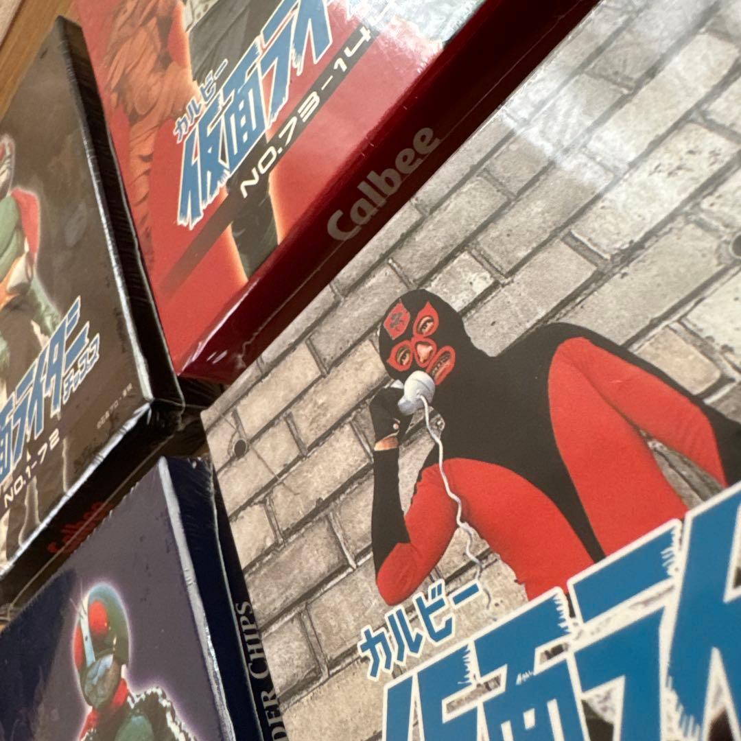 【未開封】カルビー仮面ライダーチップス　カード　復刻カード4セット　【5220
