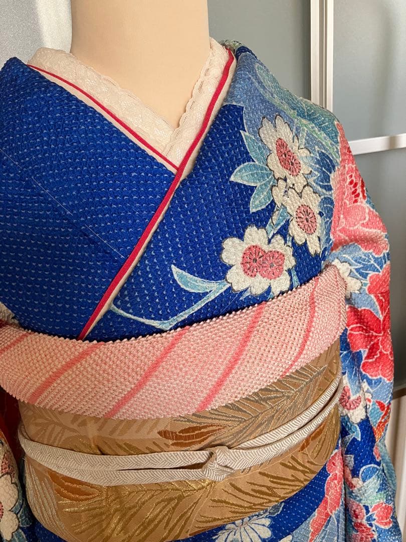 □藤娘きぬたや□総絞り□本疋田絞り□正絹振袖フルセット□成人式